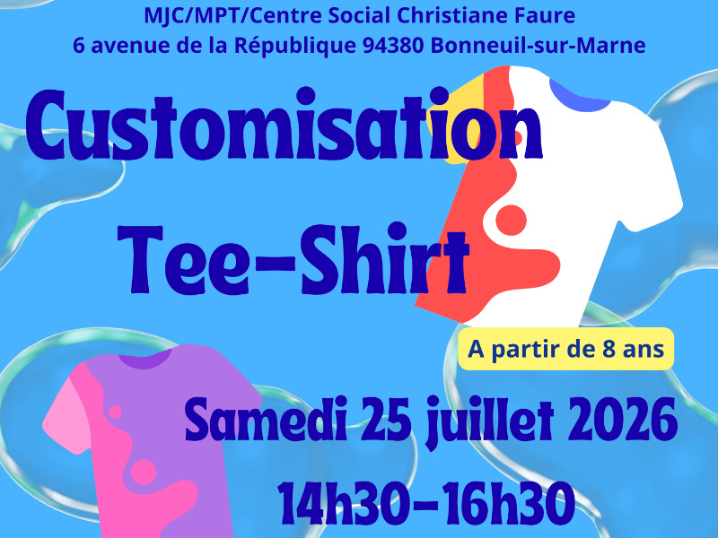 Customisation tee-shirt